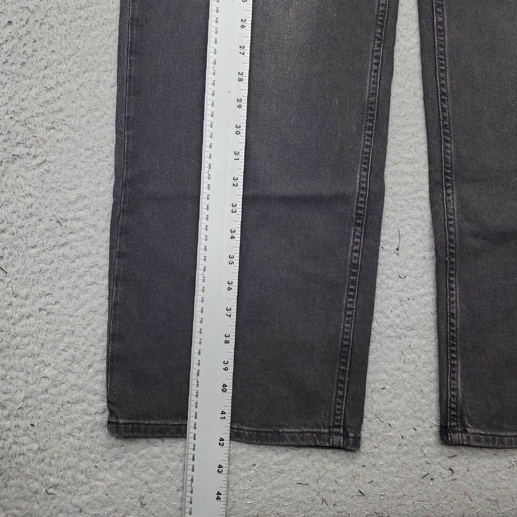Gap Gap Jeans Womens 18R Black Denim Stretch '90s Loose Fit Boho Mid-Rise Wide Leg Jeans Womens 18 Regular Black Denim Stretch Wide Leg 90s Size 40" / US 18 - 3 Thumbnail