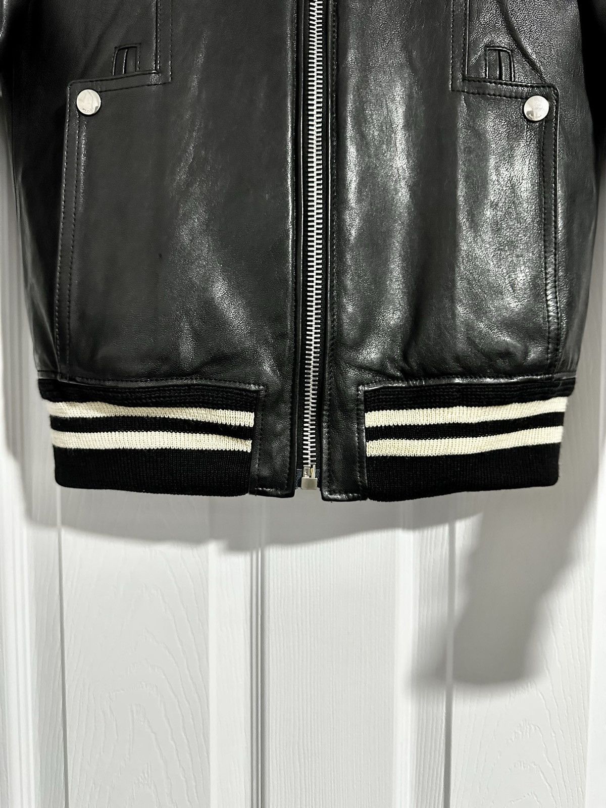 Saint Laurent Paris Saint Laurent Reversible Leather Shearling Bomber SAMPLE Size US XS / EU 42 / 0 - 6 Thumbnail