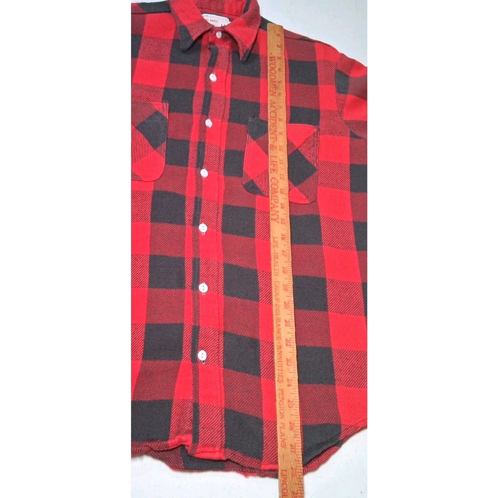 Vintage VINTAGE JC Penney Big Mac Flannel Shirt Men M Tall Red Buffalo Plaid Work Size US M / EU 48-50 / 2 - 6 Thumbnail