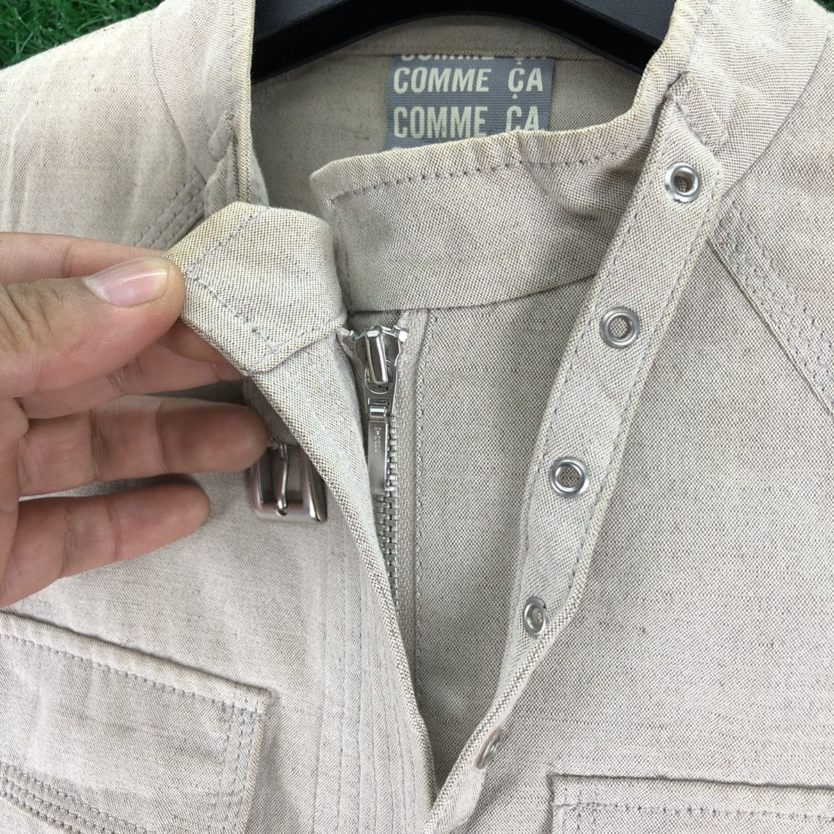 Japanese Brand Vintage 90's Comme Ca Zipper Jacket Size US XS / EU 42 / 0 - 8 Thumbnail