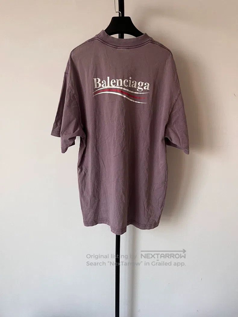 Other Balenciaga Solid Color Letter Round Neck T-Shirt Size US M / EU 48-50 / 2 - 2 Thumbnail