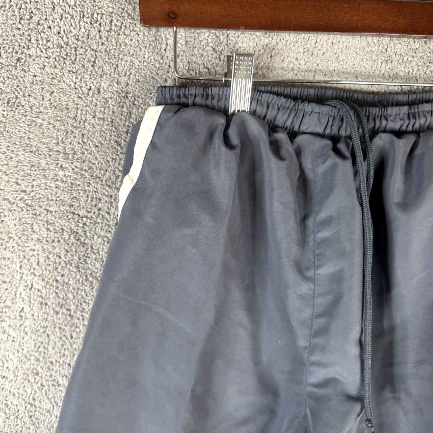 Vintage East West Track Pants Mens M Gray Lined Side Stripe Woven Athletic Size US 31 - 2 Thumbnail