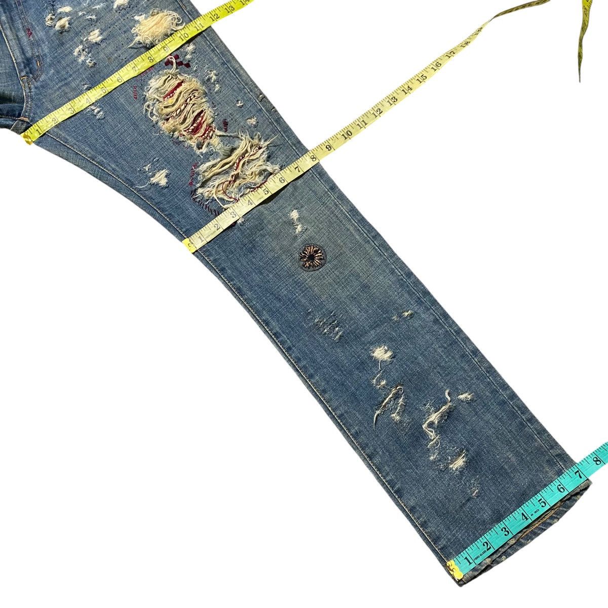Japanese Brand Dole Project Damage Jeans Size US 34 / EU 50 - 21 Thumbnail
