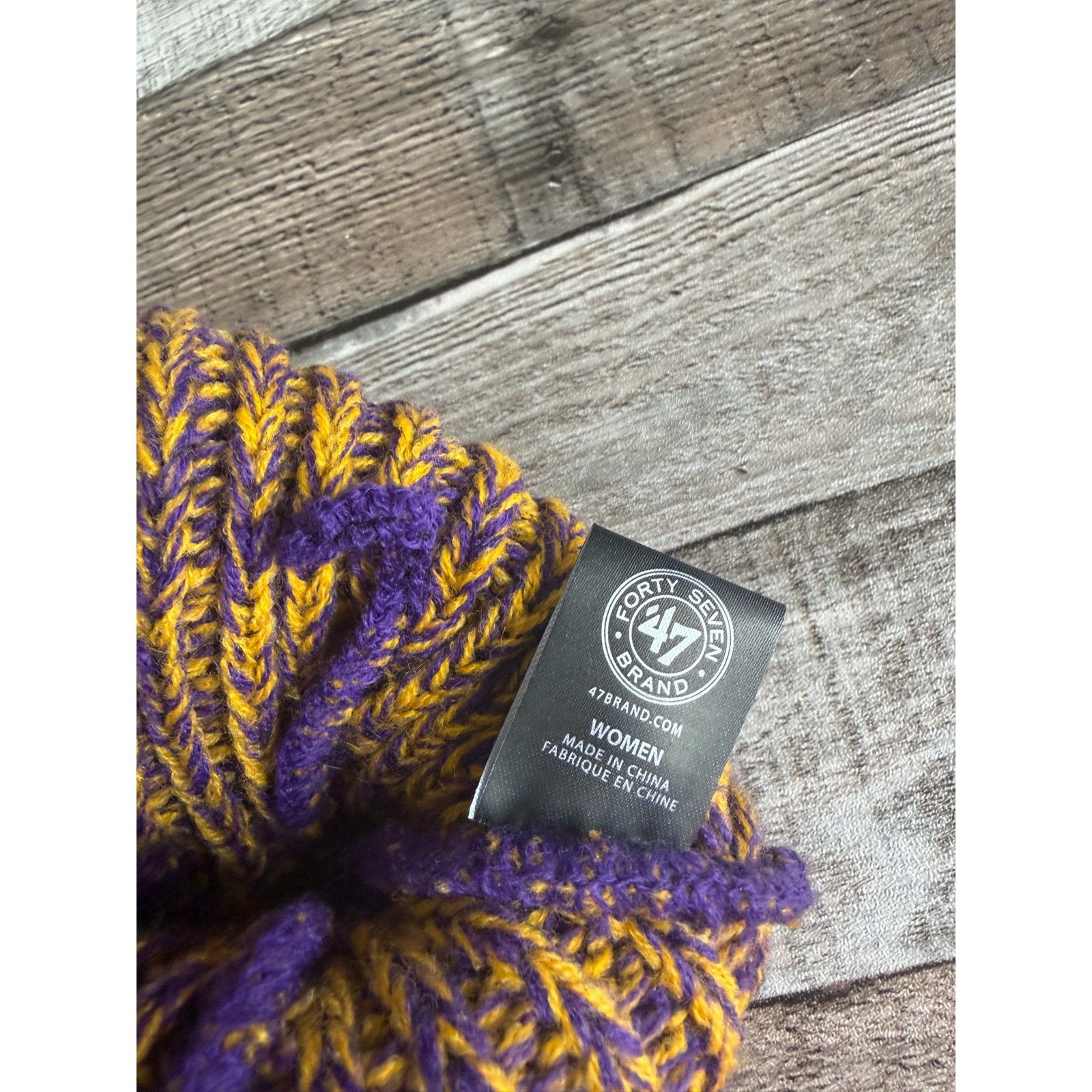 47 Minnesota Vikings Women's NFL Football Winter Beanie Size ONE SIZE - 6 Thumbnail