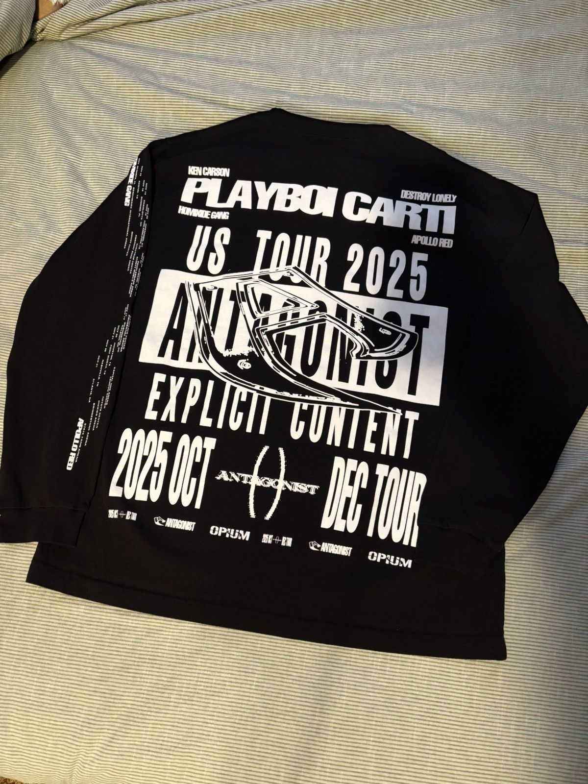 Playboi Carti OPIUM TOUR MERCH Size US L / EU 52-54 / 3 - 4 Thumbnail