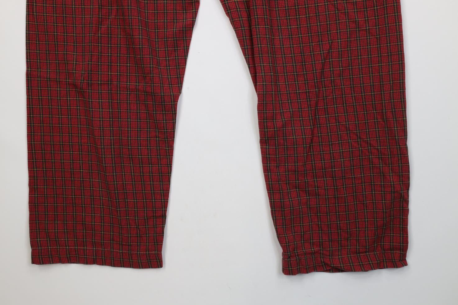 J.Crew Vintage 90s J Crew Oarsman Wide Leg Pajamas Pants Plaid Size US 36 / EU 52 - 13 Thumbnail