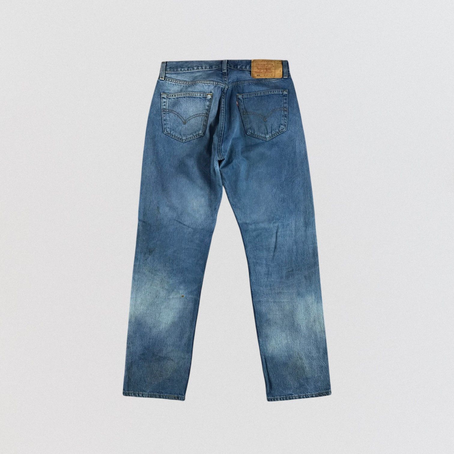 Levi's × Vintage 90s Vintage Blue Wash Levis 501 Jeans-JM2275 Size US 33 - 2 Thumbnail