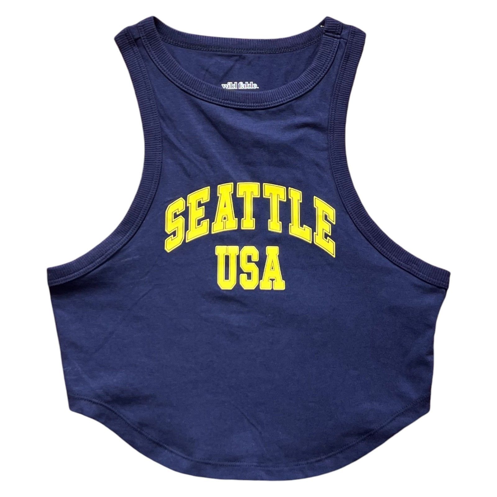 Other Wild Fable - Women's Graphic Tiny Tank - Navy Blue - Small Size S / US 4 / IT 40 - 3 Thumbnail
