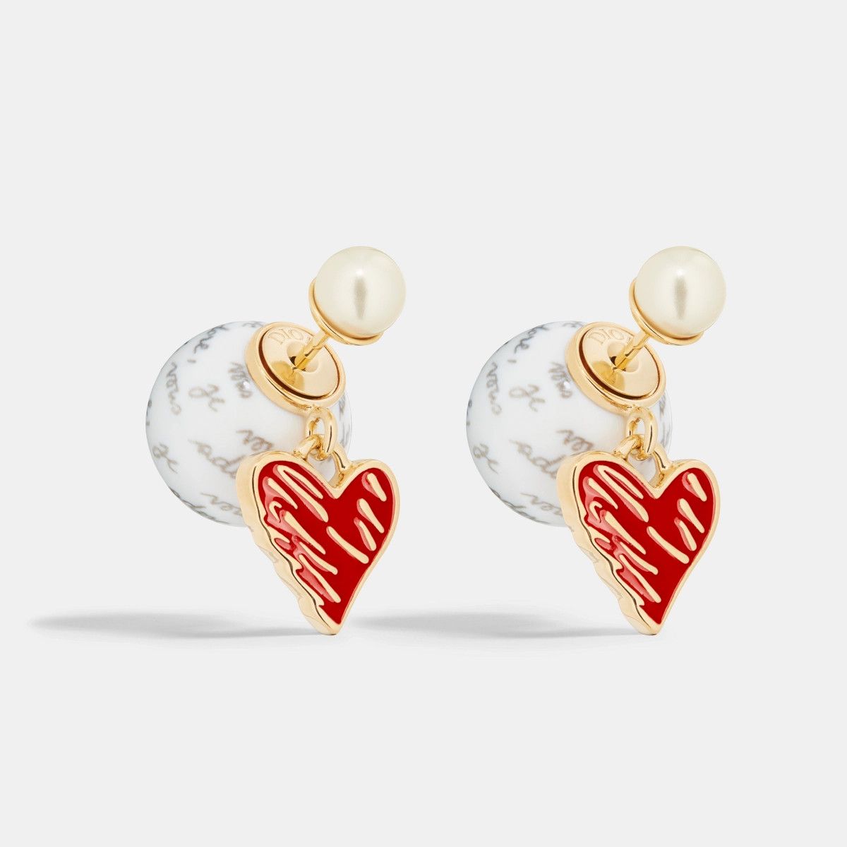 Dior o1bcso1str0126 Size:OS/Tribales Earrings in Golden/White Size ONE SIZE - 1 Thumbnail
