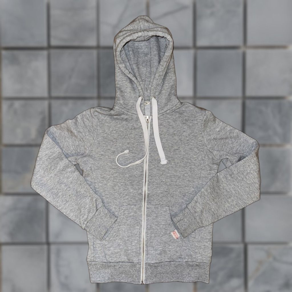 Vintage Reflex Hoodie, Full Zip, Heather Grey, Women, M, Gray, Activewear, 90s? Size M / US 6-8 / IT 42-44 - 1 Thumbnail