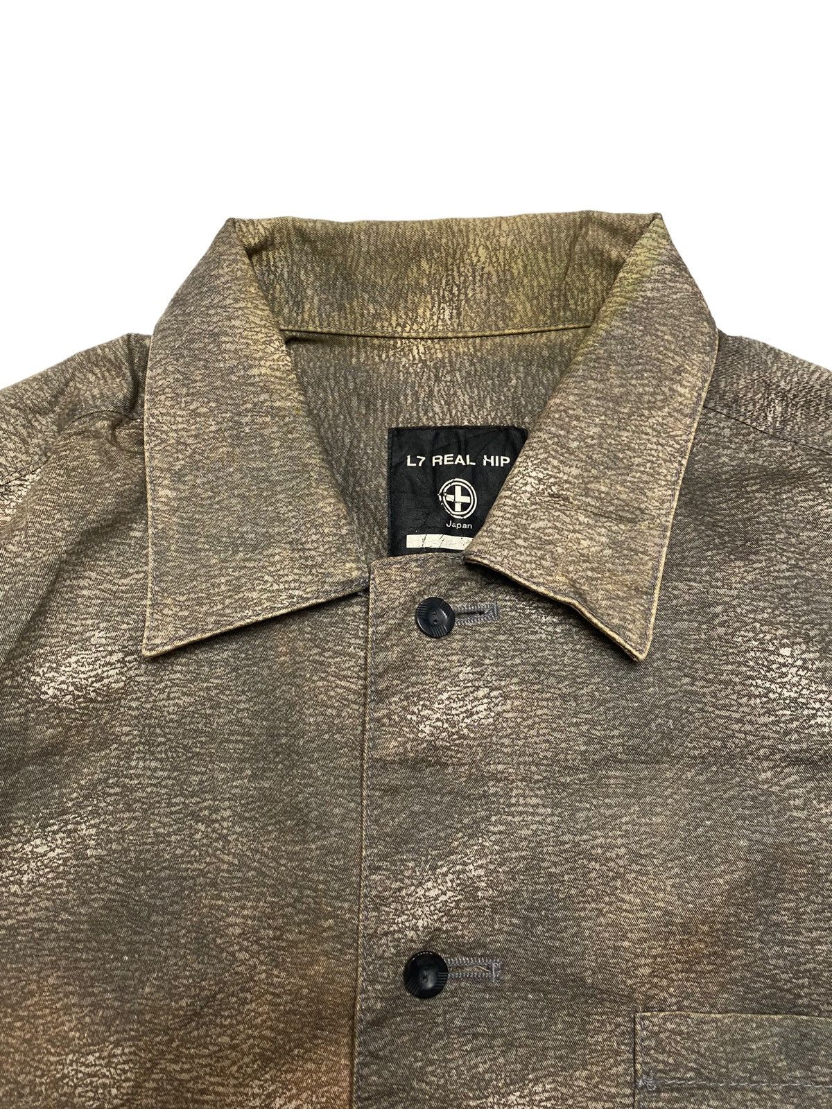 If Six Was Nine 2000s L7 Real Hip - Mud Wash Rusted Short Button Shirt Size US M / EU 48-50 / 2 - 8 Thumbnail