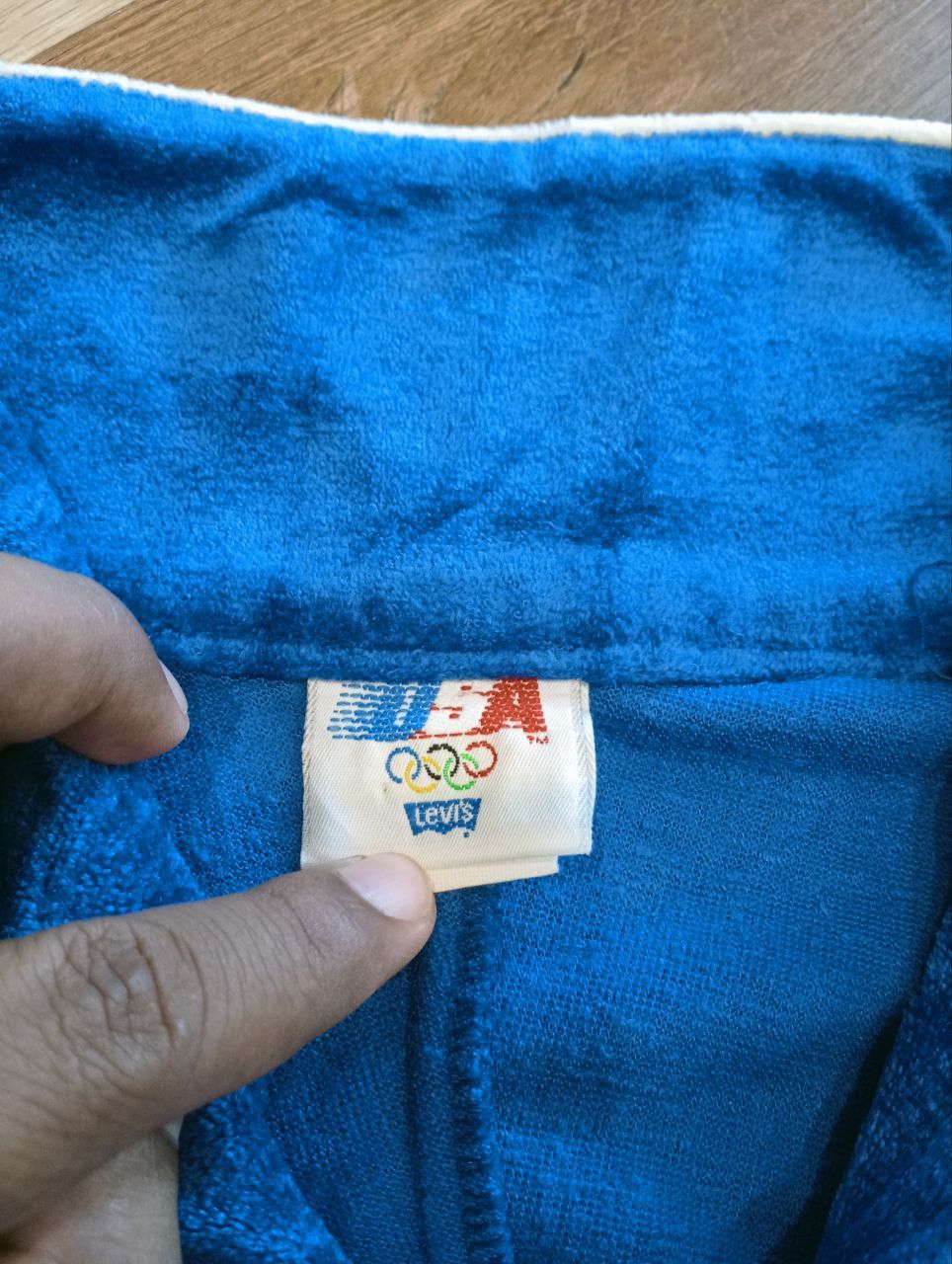 Levi's Vintage Clothing VINTAGE 80S LEVI'S USA OLYMPIC VELOUR JACKET Size US L / EU 52-54 / 3 - 9 Thumbnail