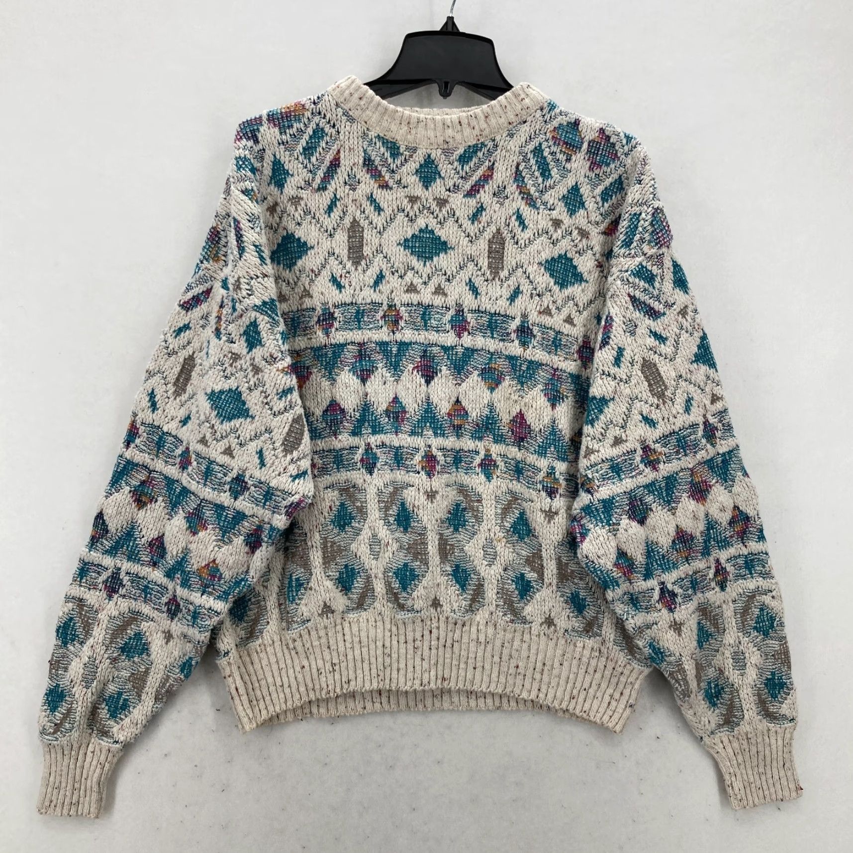 Croft & Barrow Vintage Croft & Barrow 3D Knit Sweater Mens XL Southwestern Geometric Knit USA Size US XL / EU 56 / 4 - 2 Thumbnail