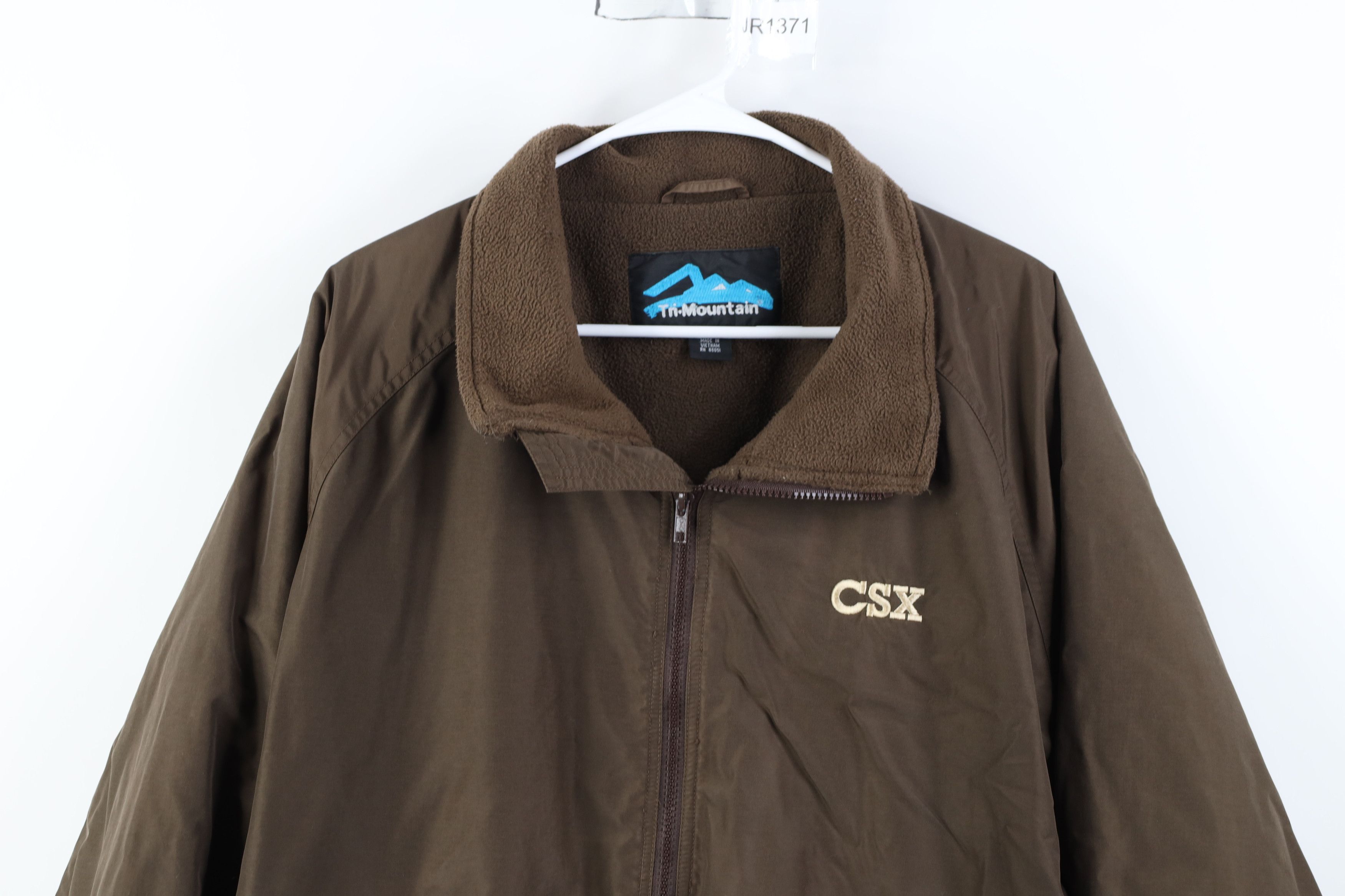 Vintage Vintage Fleece Lined CSX Transportation Bomber Jacket Brown Size US XL / EU 56 / 4 - 2 Thumbnail