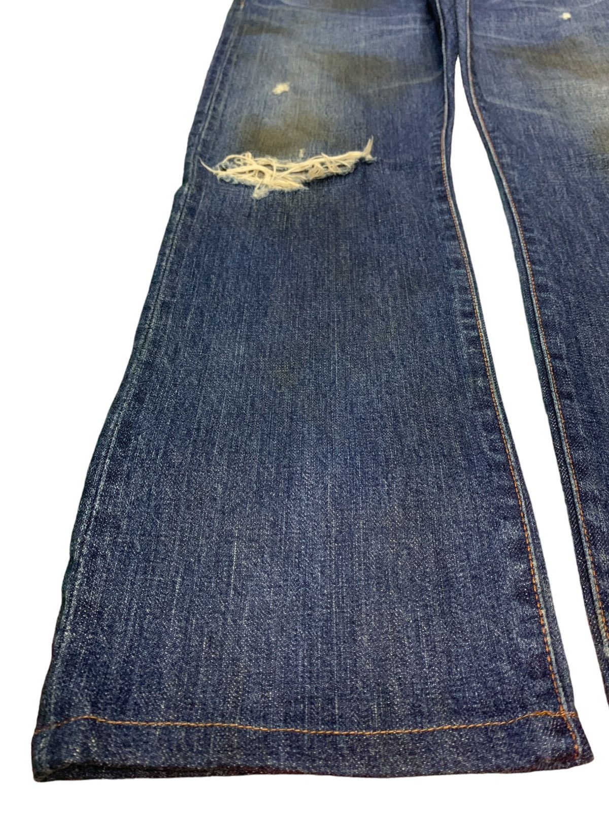 Japanese Brand × KIJIMA TAKAYUKI × Nonnative SALES🔥Vintage Japanese Selvedge Mud Wash Loose Jeans Size US 34 / EU 50 - 8 Thumbnail