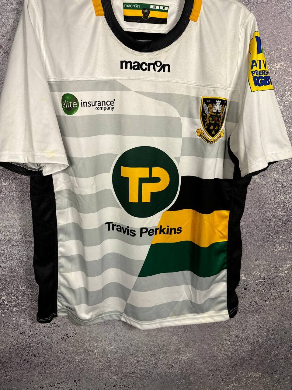 Macron Vintage Northampton Saints Macron Rugby Team Jersey XL Size US XL / EU 56 / 4 - 4 Thumbnail
