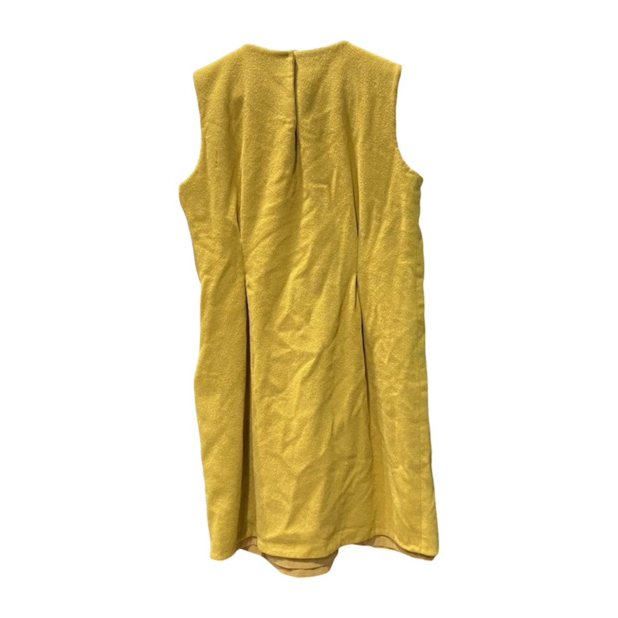 Jil Sander Vintage Jil Sander Minimalist Yellow Wool Dress Size S / US 4 / IT 40 - 2 Thumbnail