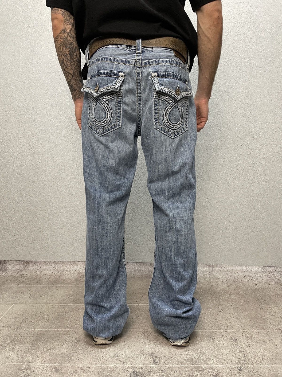 True Religion Vintage Y2K Big Star Like True Religion Y2K Distressed Jeans Size US 36 / EU 52 - 16 Thumbnail