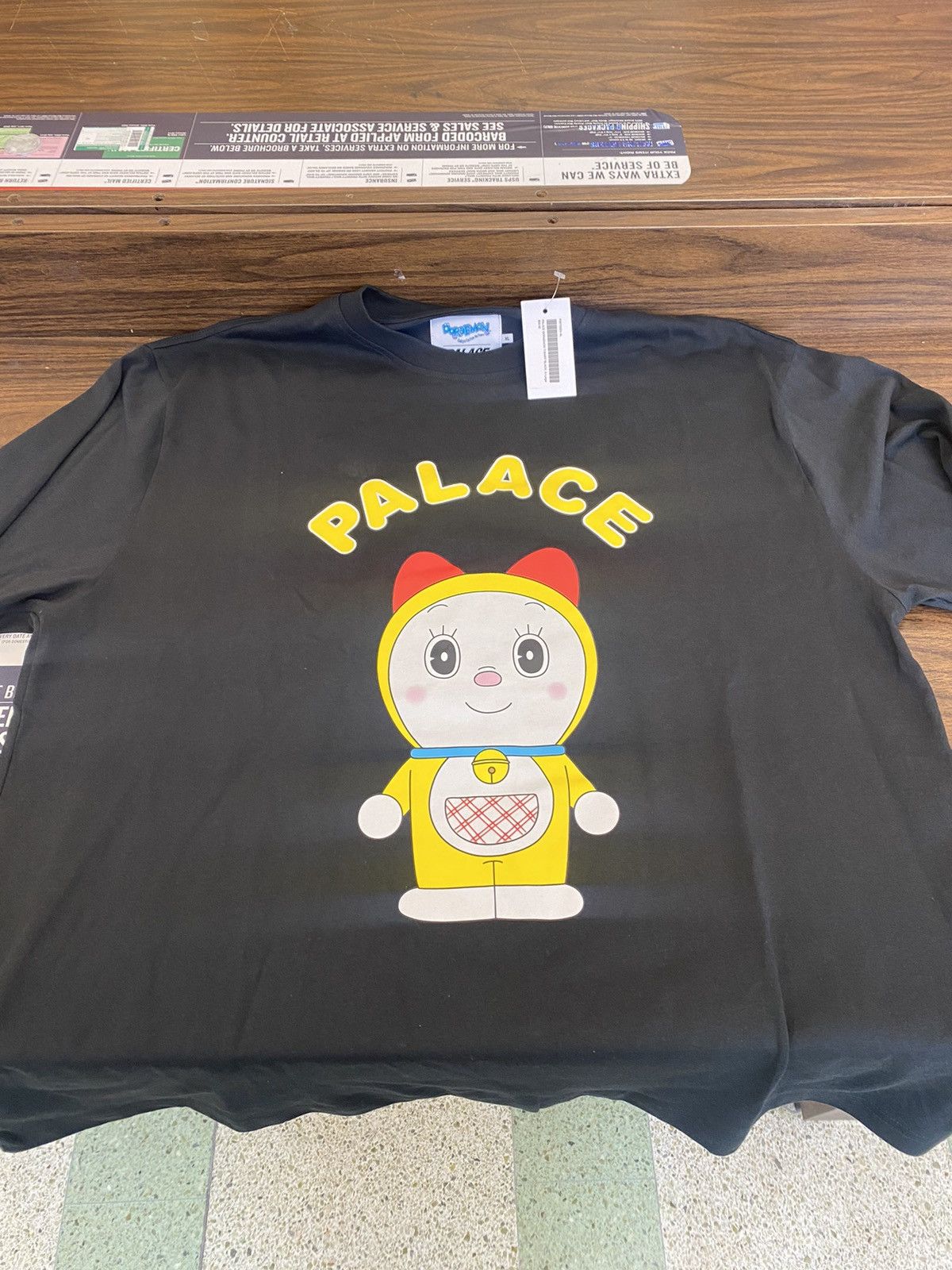トップス PALACE Doraemon T-Shirt Black L PALACE DORAEMON T-SHIRT | PALACE SKATEBOARDS