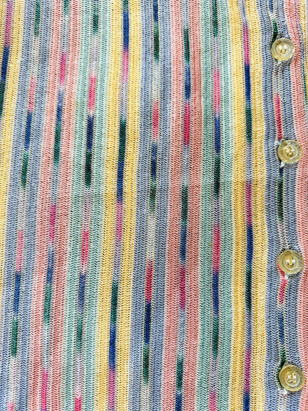 Missoni × Vintage Vintage Missoni knit midi skirt button down sz 44 multi wrap Size 30" / US 8 / IT 44 - 5 Thumbnail