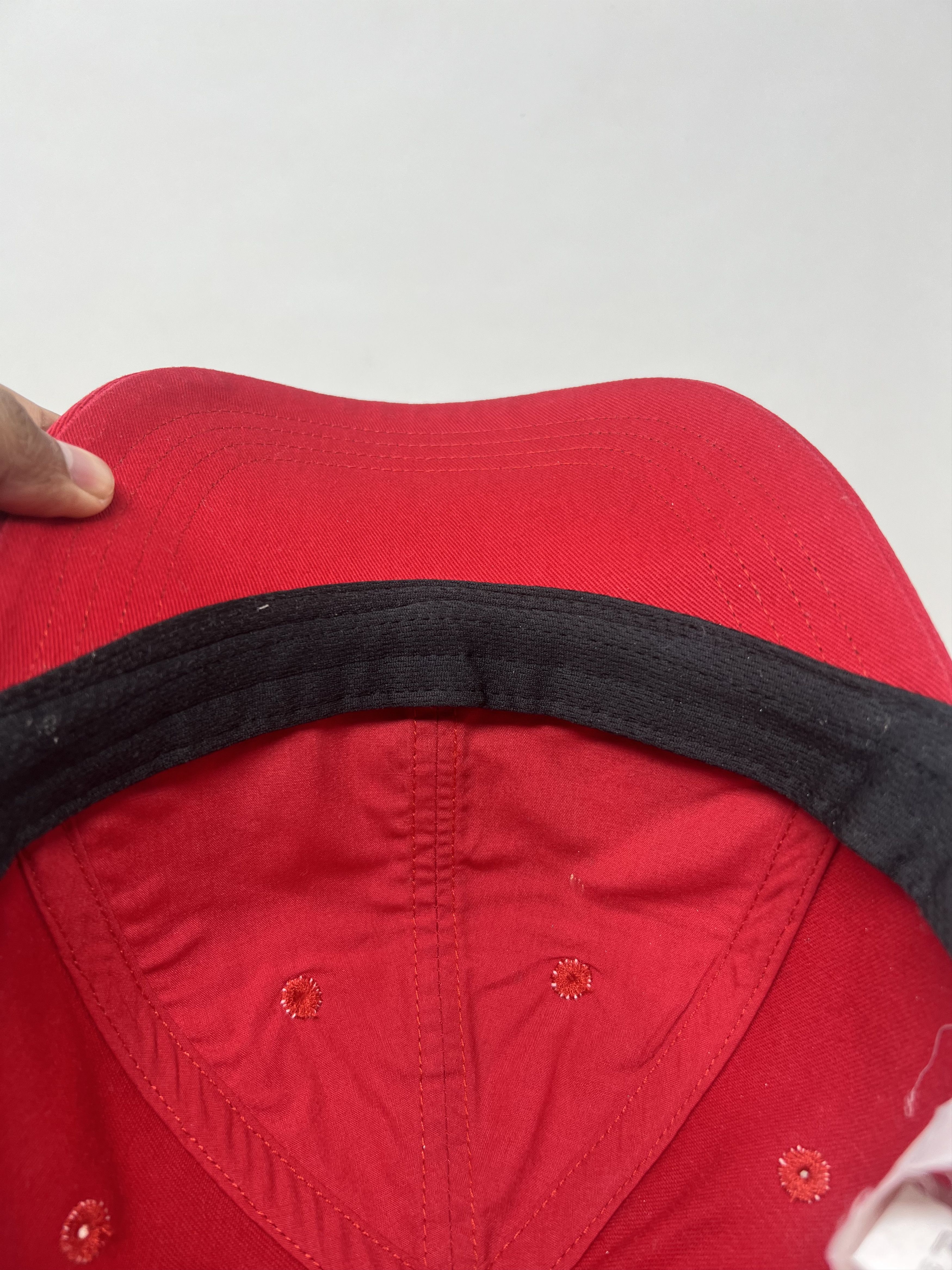 Japanese Brand Fila Embroidery Red Streetwear Hat Size ONE SIZE - 10 Thumbnail