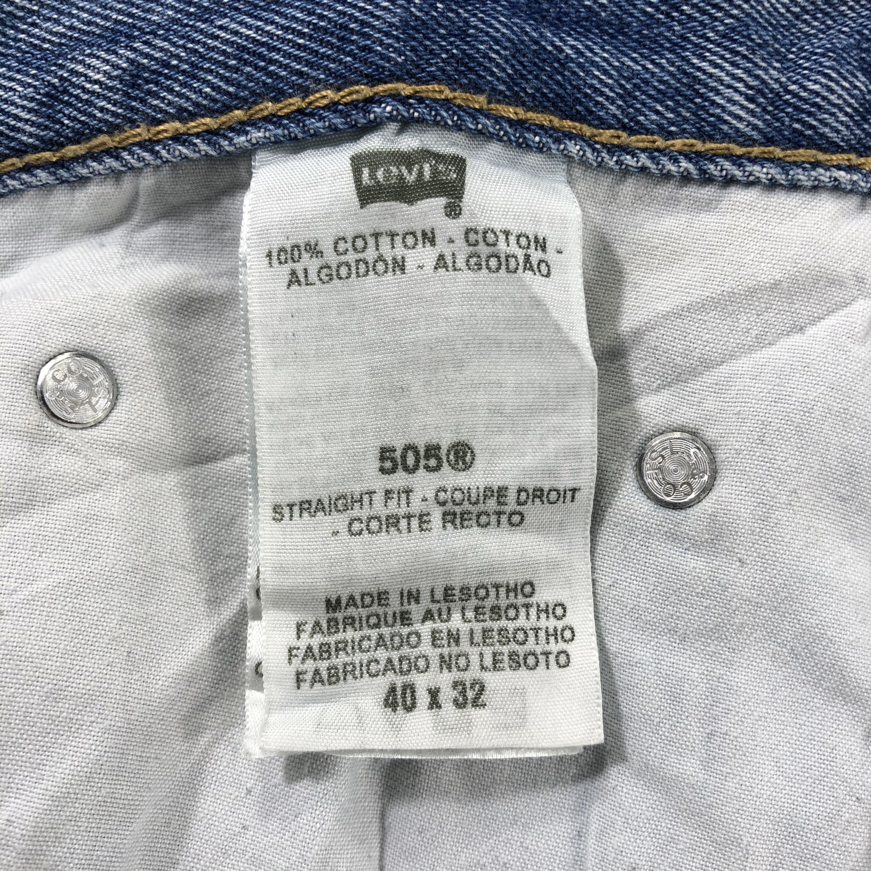 Levi's Vintage Blue Wash Levis 505 Jeans-J2588 Size US 42 / EU 58 - 15 Thumbnail