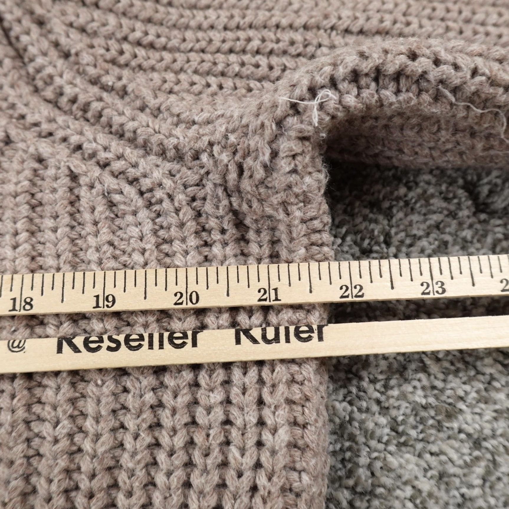 Banana Republic Banana Republic Sweater Womens L Brown Cable Knit Pullover Cowl Turtleneck Tunic Size L / US 10 / IT 46 - 6 Thumbnail