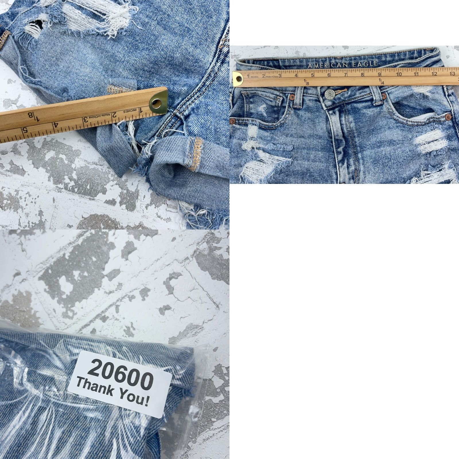 American Eagle Outfitters VINTAGE American Eagle Outfitters Shorts Women 2 Cut Off Baggy Mom Med Wash Faded Holes Jorts Size 26" / US 2 / IT 38 - 8 Thumbnail