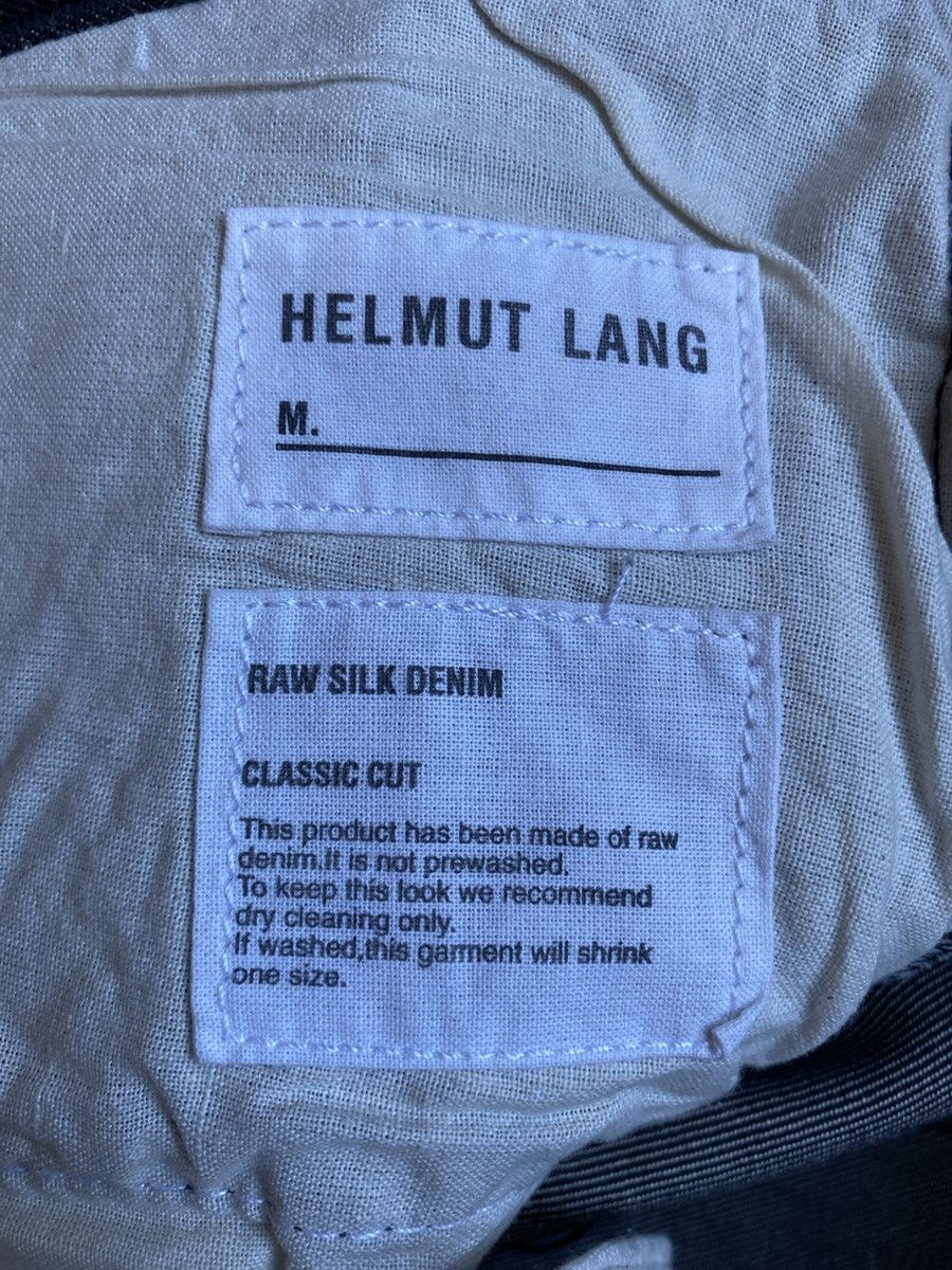Helmut Lang Classic Cut Raw Silk Denim Size US 33 - 5 Thumbnail