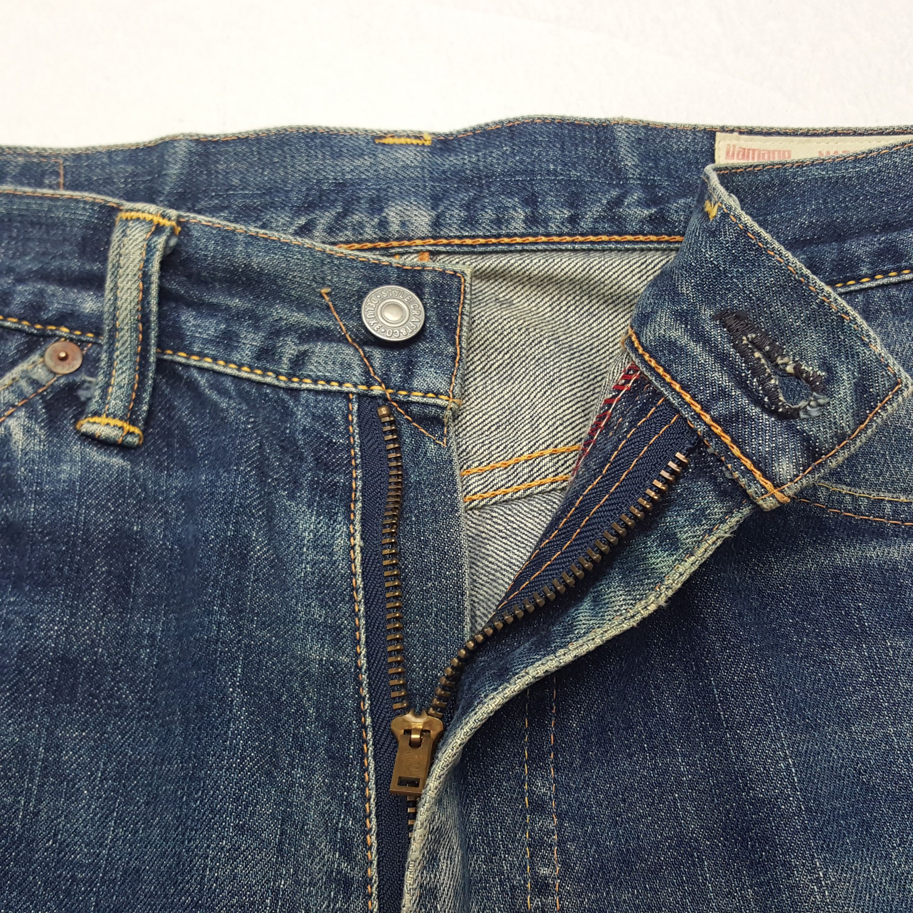 Japanese Brand × Vintage Vintage Evisu Yamane Japanese Brand Custom Denim Jeans Size US 31 - 7 Thumbnail