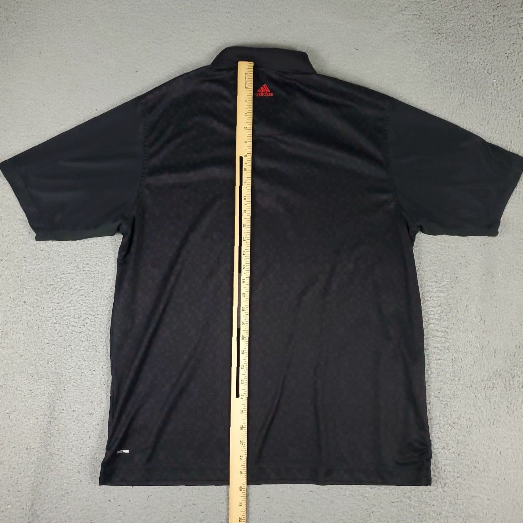 Adidas Adidas Polo Shirt Mens L Black Red Geometric Golf Casual Short Sleeve Shirt Mens Black Geometric Polo Adidas L Size US L / EU 52-54 / 3 - 4 Thumbnail