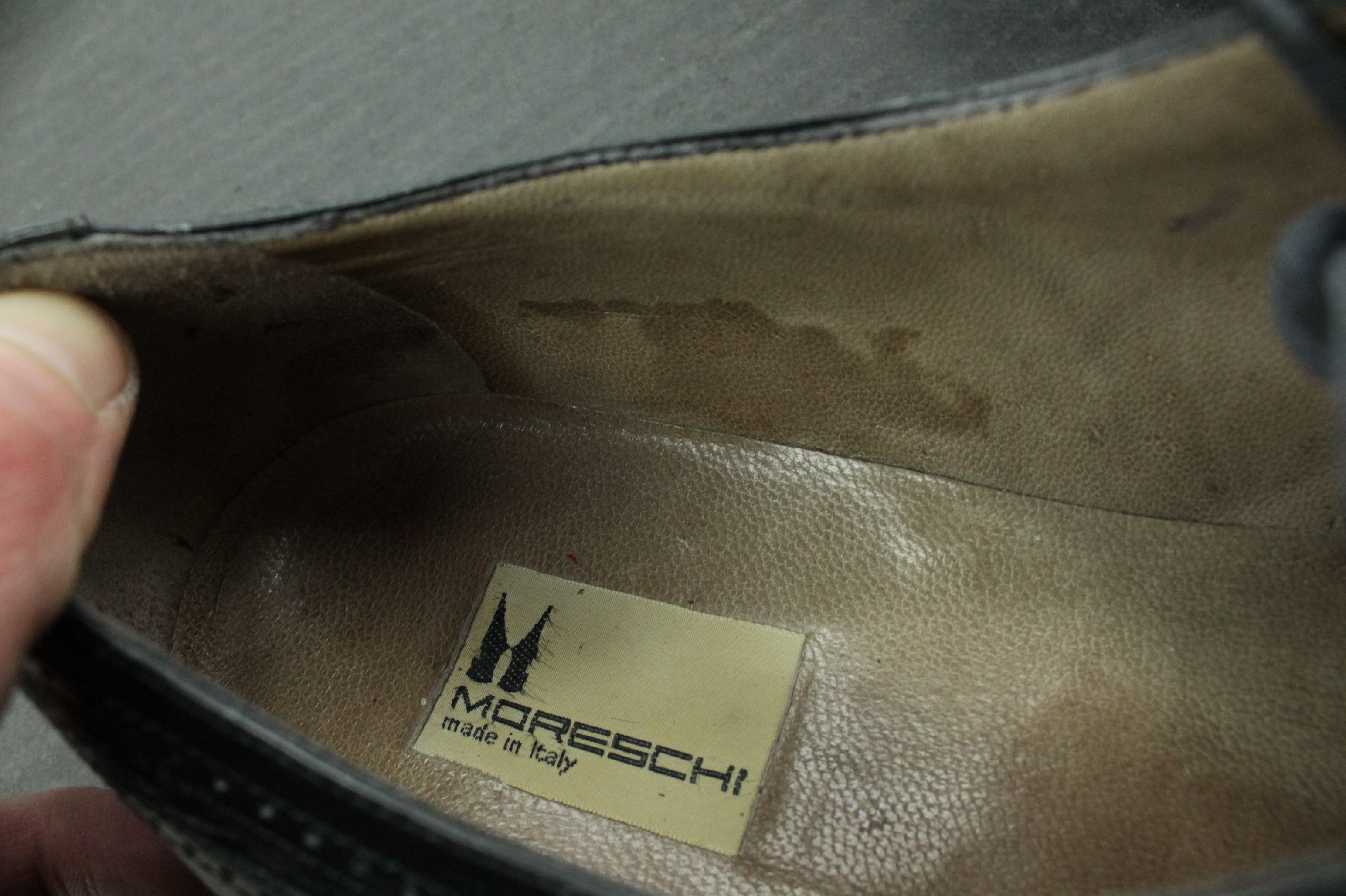 Moreschi Moreschi Black Leather Lace Up Oxford Brogue Formal Shoes Size US 9 / EU 42 - 7 Thumbnail