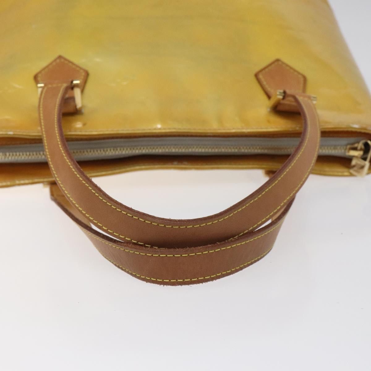 Louis Vuitton LOUIS VUITTON Monogram Vernis Houston Hand Bag Gris M91053 Size ONE SIZE - 7 Thumbnail