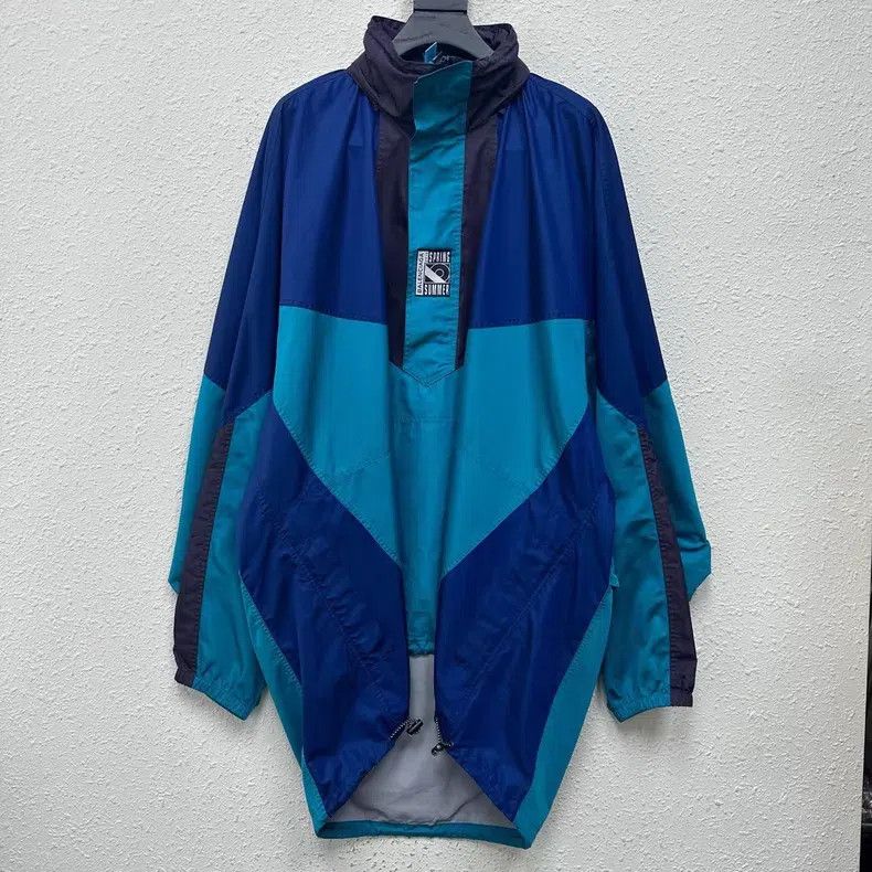 Balenciaga Balenciaga Logo Color-Blocked Windbreaker Size US M / EU 48-50 / 2 - 1 Thumbnail