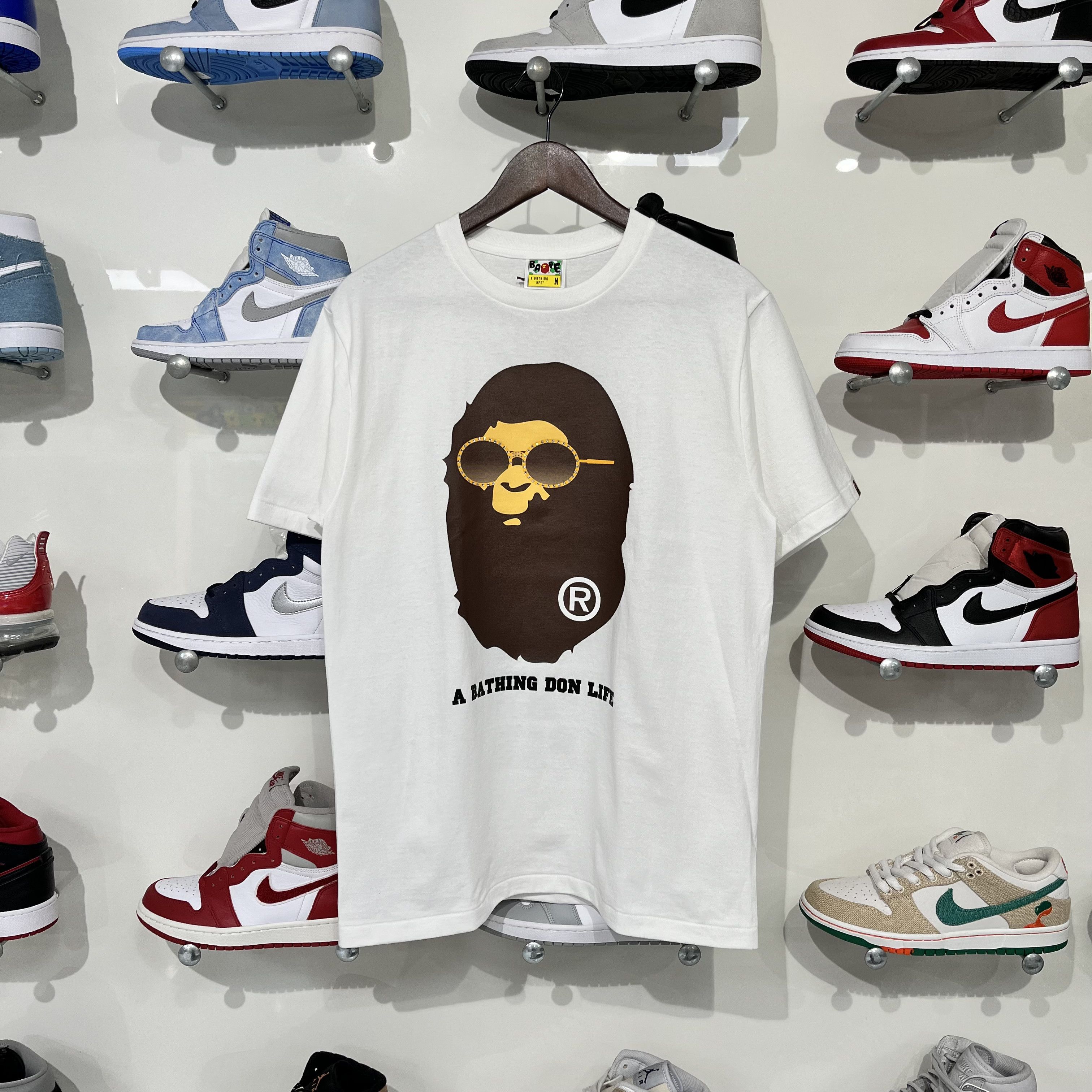 Bape × Swarovski Bape x Big Sean Swarovski Ape Head Tee White Size US M / EU 48-50 / 2 - 1 Thumbnail