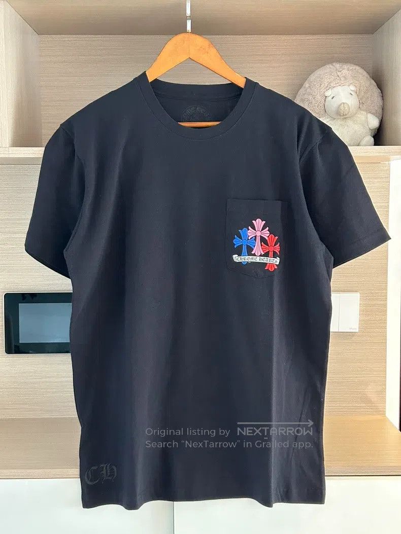 Chrome Hearts CHROME HEARTS Size L Color overlapping cross letter black p Size US L / EU 52-54 / 3 - 2 Thumbnail