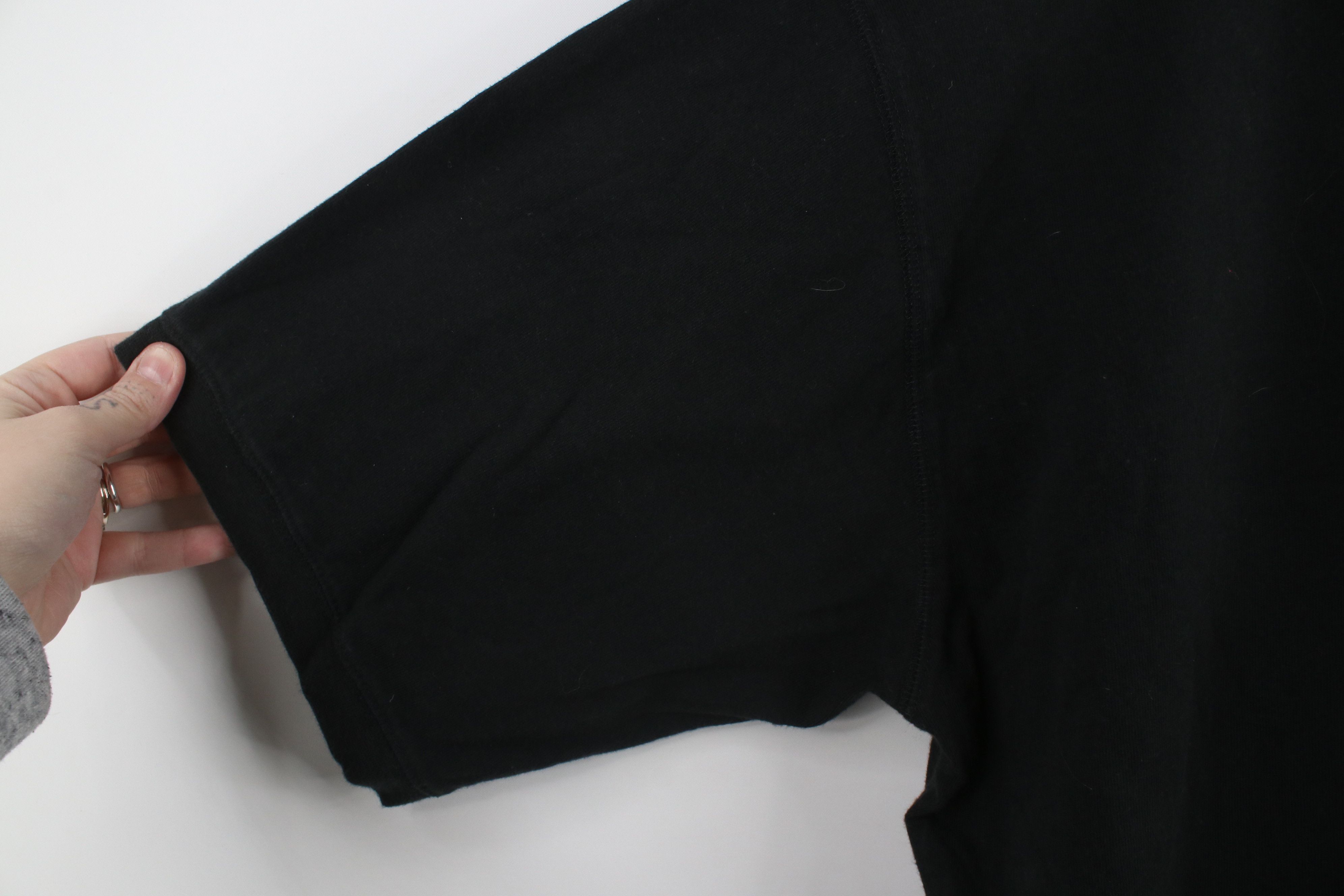 Vintage Vintage 90s Streetwear Heavy Cotton Henley T-Shirt Black Size US XL / EU 56 / 4 - 6 Thumbnail