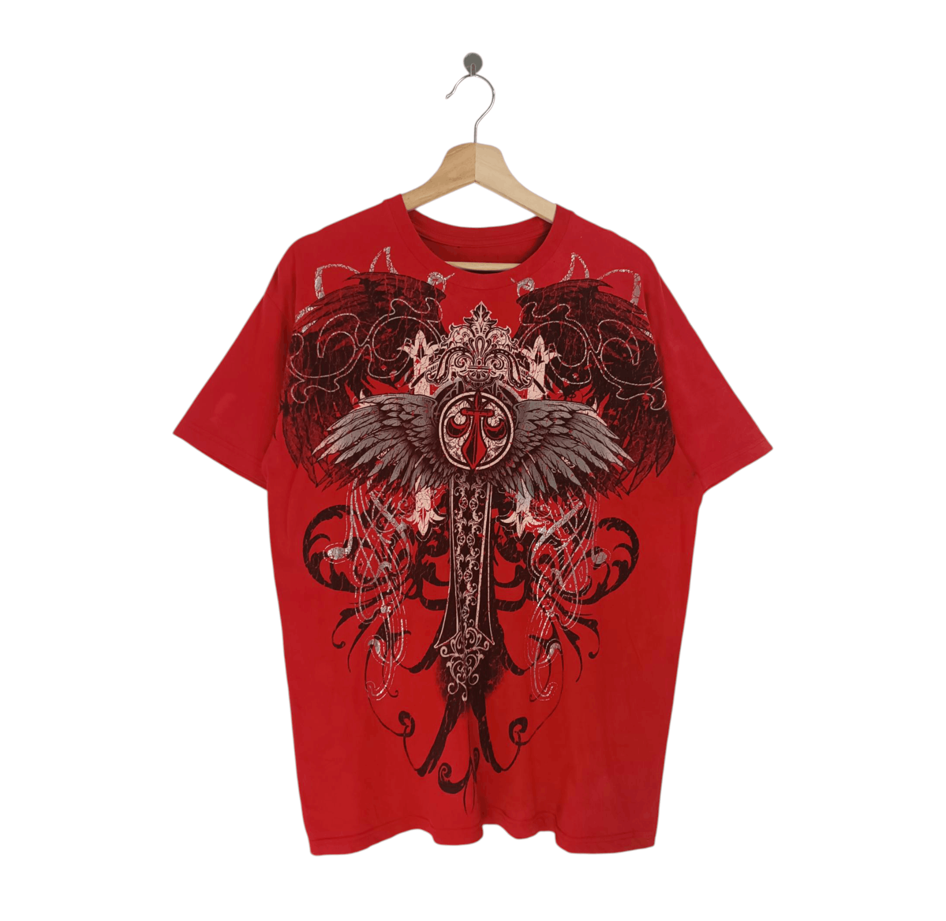 Affliction VINTAGE Y2K CHEMISTRY CROSS AFFLICTION MMA SKULL TAPOUT LGB Size US L / EU 52-54 / 3 - 2 Thumbnail