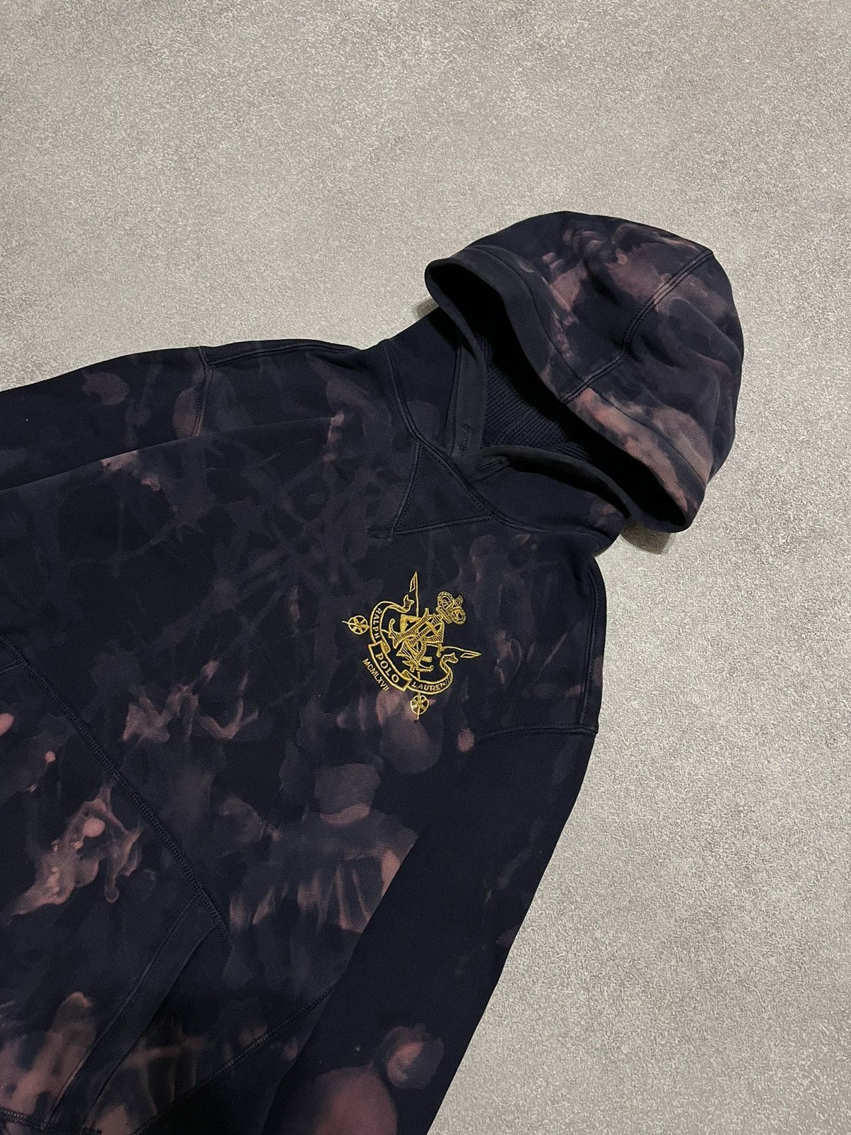 Polo Ralph Lauren Polo Ralph Lauren Bleached Hoodie – Custom Tie-Dye Size US M / EU 48-50 / 2 - 2 Thumbnail