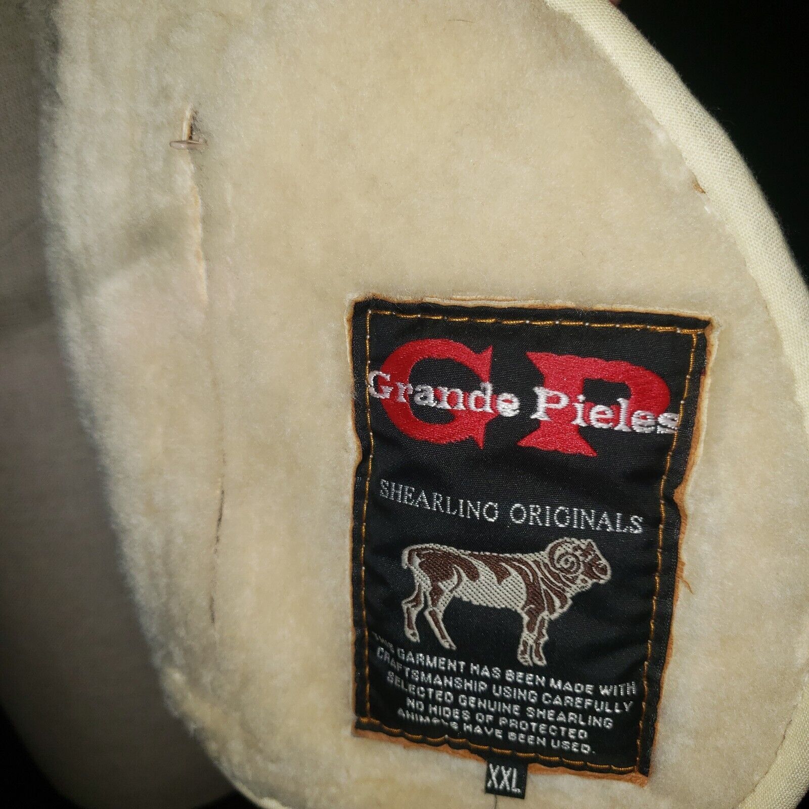 Other 100% Genuine Shearling Leather Coat Jacket Grande Pieles Size US XL / EU 56 / 4 - 5 Thumbnail