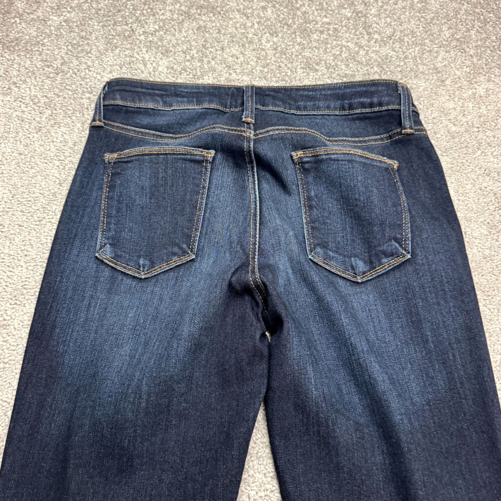 Denime JUST BLACK Jeans Women 27 Blue Dark Wash Mid Rise Skinny Denim 5-Pocket Jeans Size 27" / US 4 / IT 40 - 4 Thumbnail