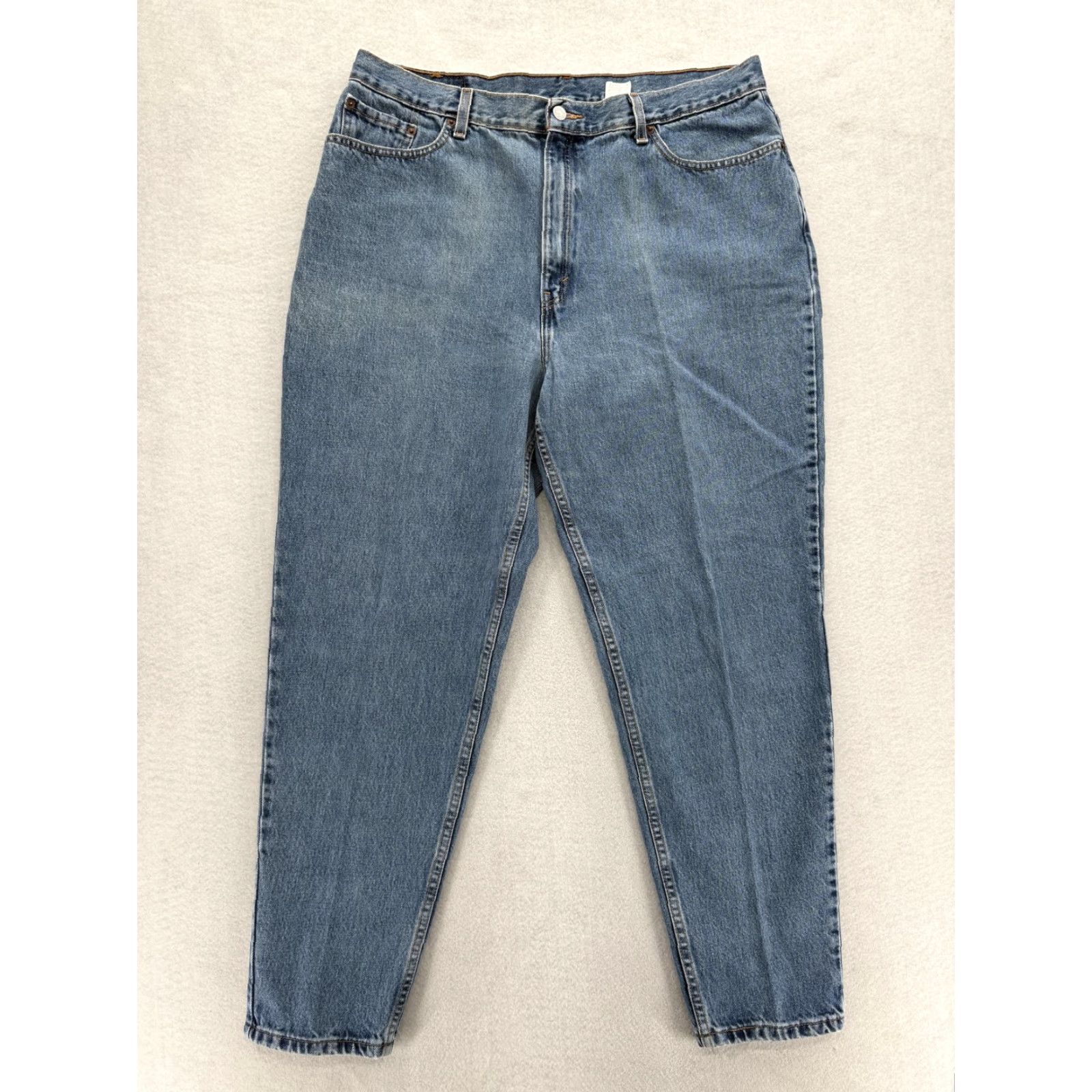 Levi's VINTAGE Levi's 550 Relaxed Tapered Jeans Womens 20 Plus Blue High Rise Denim 2001 Size 42" / US 20 - 2 Thumbnail