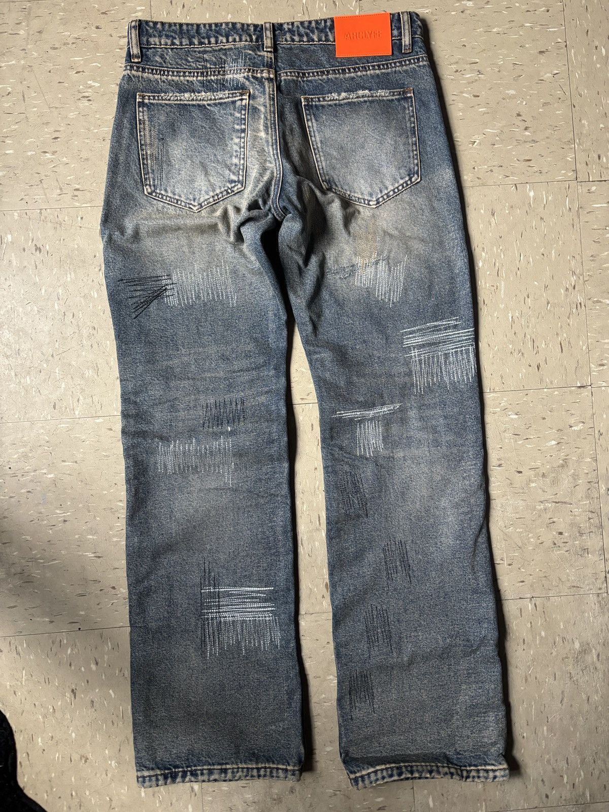 Vintage Multi Stitch Denim ‘Arclyfe’ Size US 34 / EU 50 - 2 Thumbnail