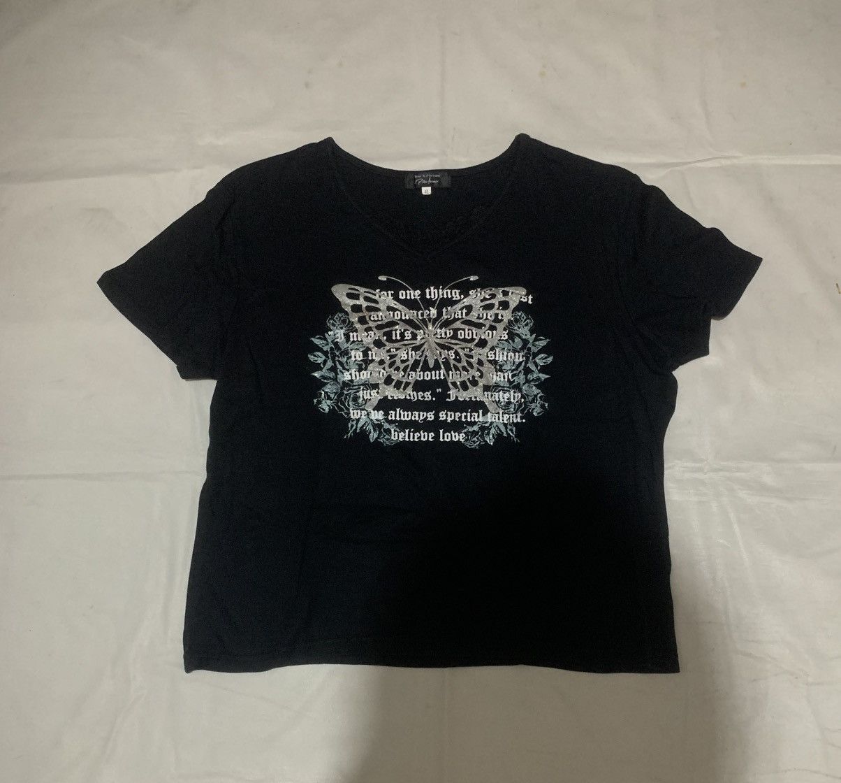 Japanese Brand Y2K Leur&Parfum POEM TEE SHIRT Size US S / EU 44-46 / 1 - 1 Thumbnail