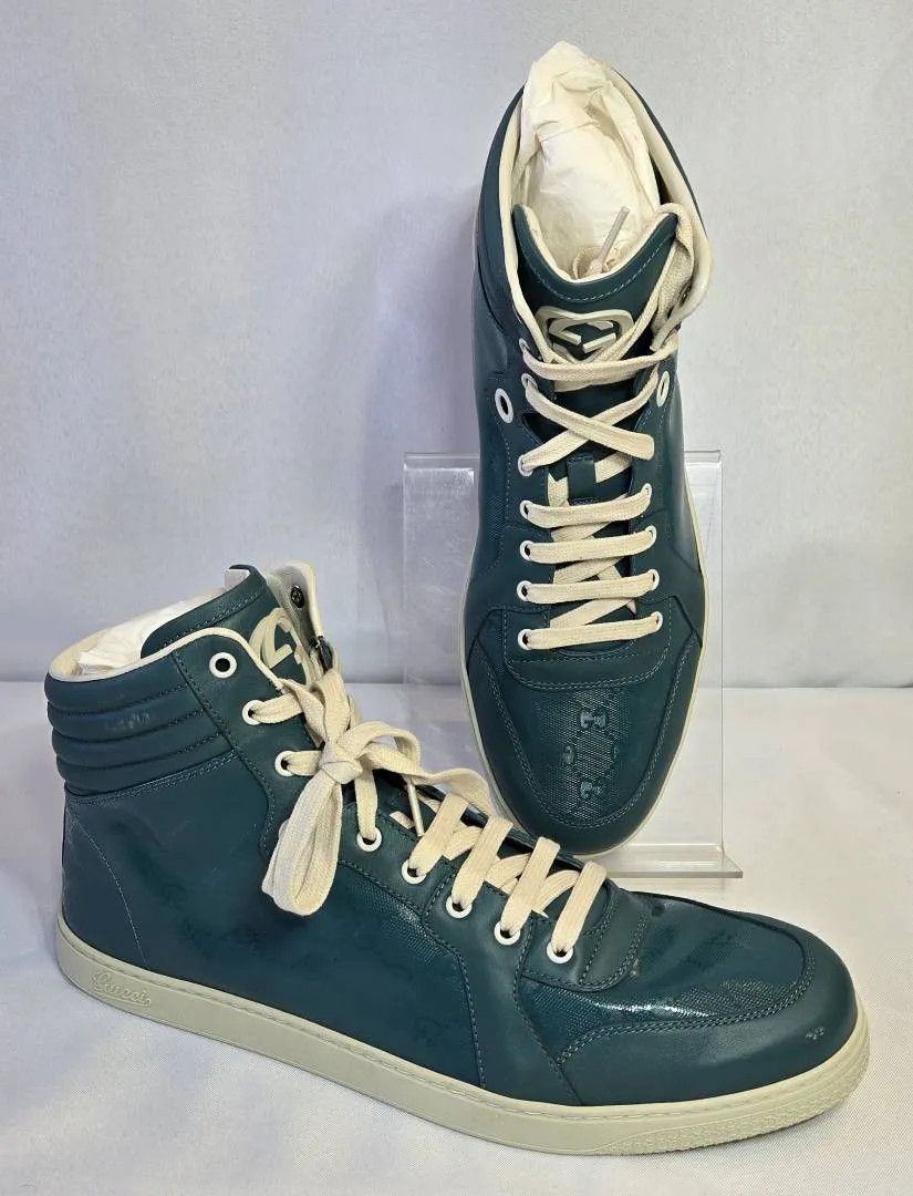 Gucci Gucci Coda High Top Sneakers - canvas & leather Size US 15 / EU 48 - 1 Thumbnail