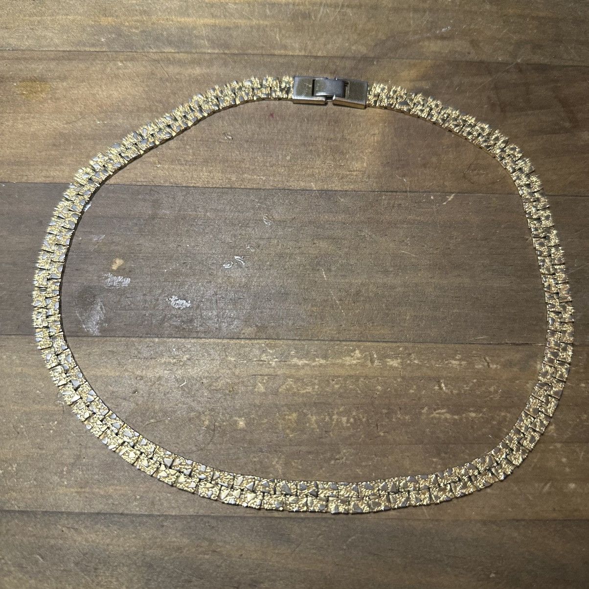 Vintage Vintage gold tone nugget chain necklace Size ONE SIZE - 3 Thumbnail