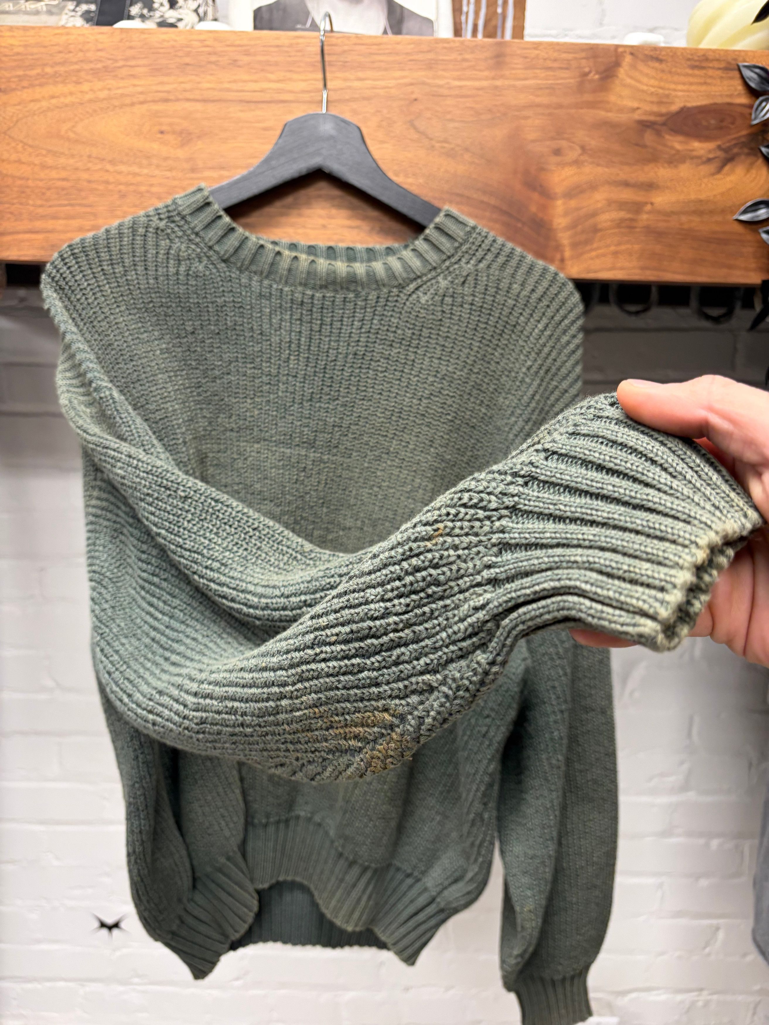 Y's for men ribbed d's knit sweater Y's for men ribbed d's knit