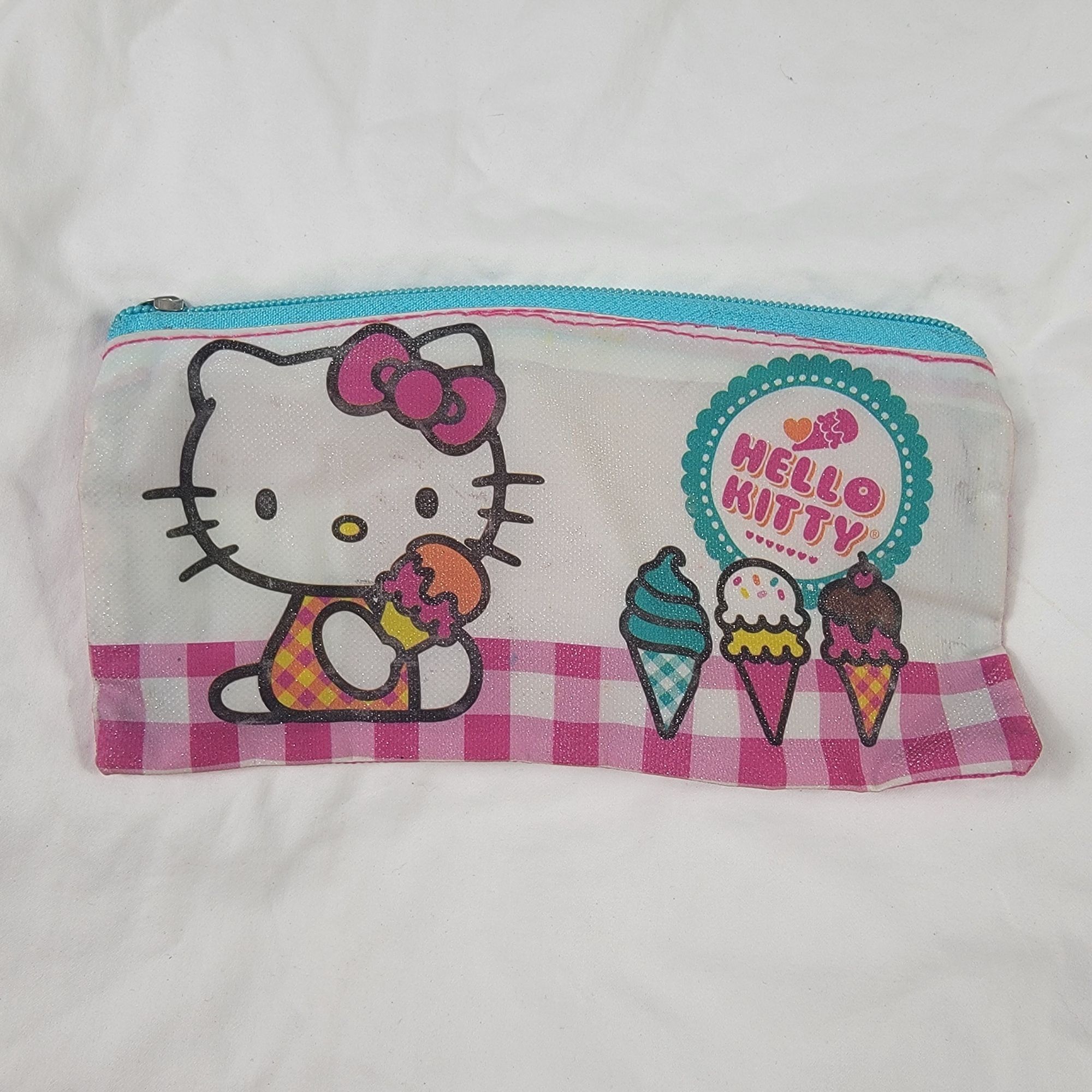 Other Sanrio Hello Kitty Cat Pink Flat Pen Pencil School Work Pouc Size ONE SIZE - 1 Thumbnail