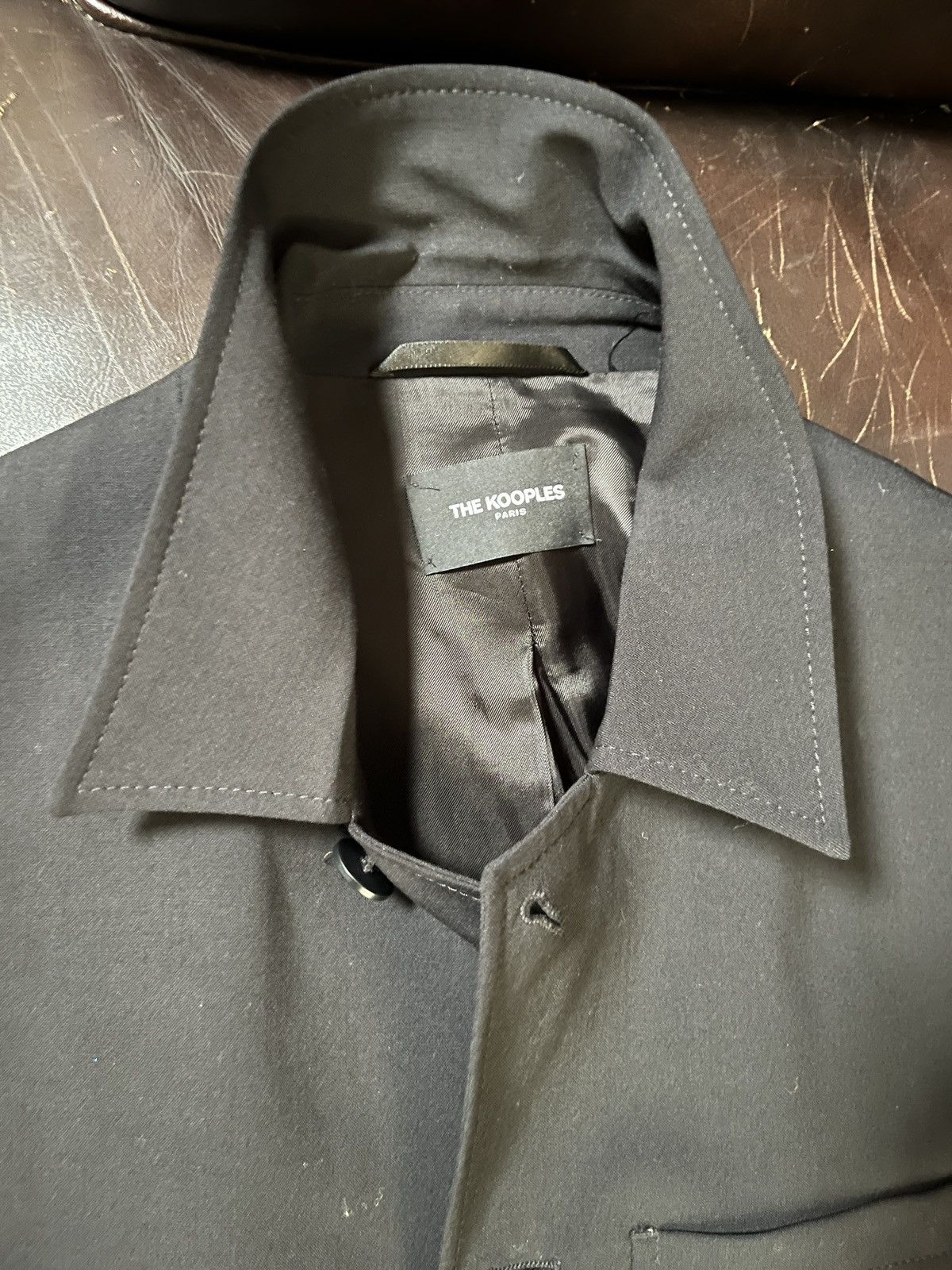 The Kooples RARE/ The Kooples Black Wool Chore Coat EU 46 US 36 Mod Punk Size US S / EU 44-46 / 1 - 2 Thumbnail