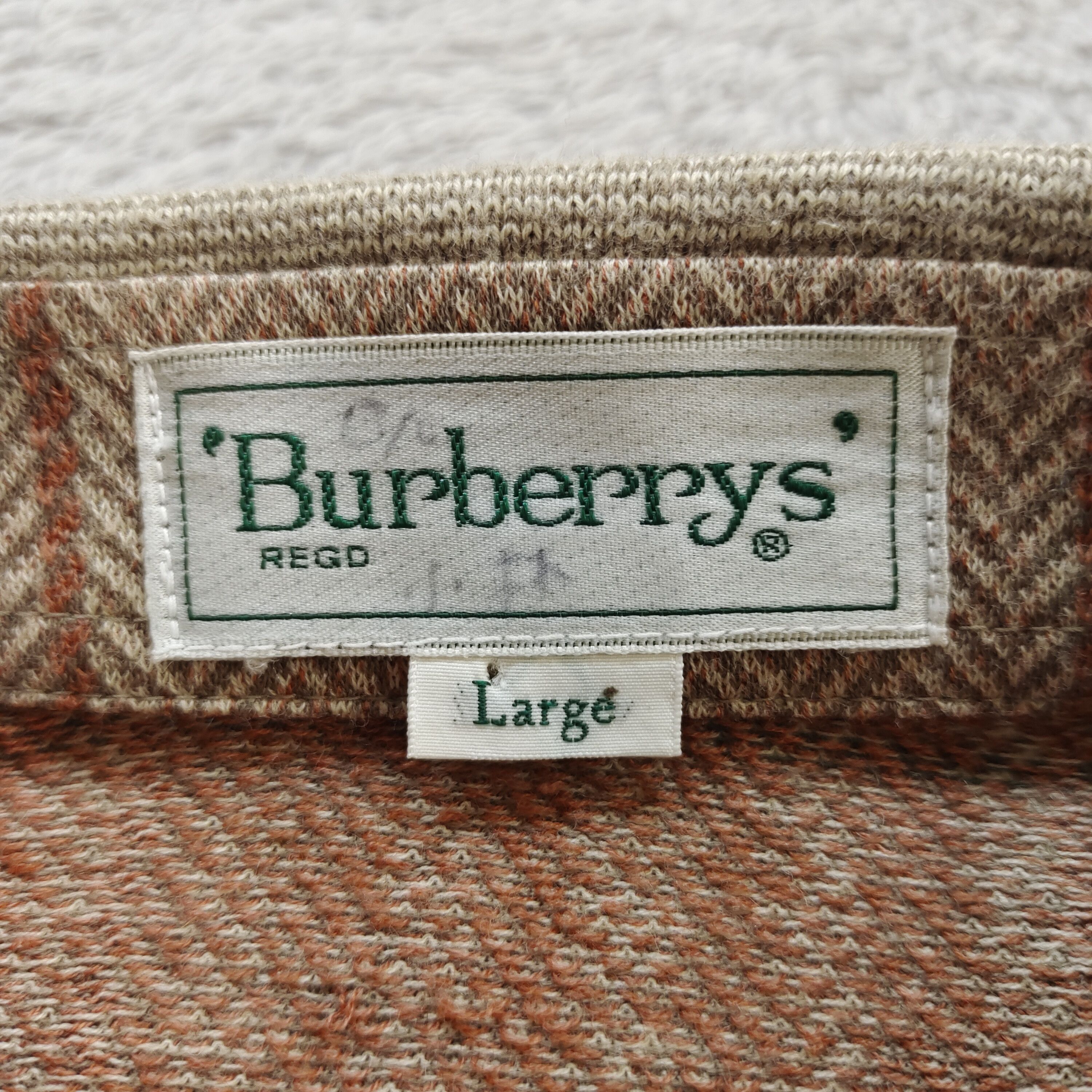 Burberry 90s BURBERRYS HERRINGBONE TATTERSALL WINDOWPANE POLO L Size US L / EU 52-54 / 3 - 7 Thumbnail